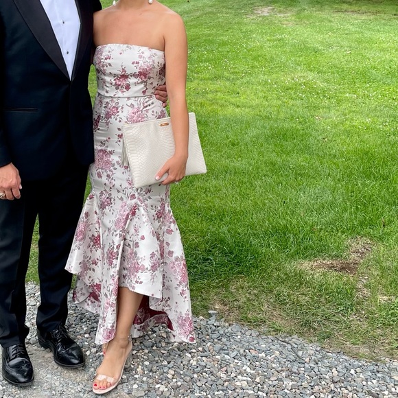 Champagne and Rose Floral Lulus Dress (Worn Once) - Picture 1 of 1